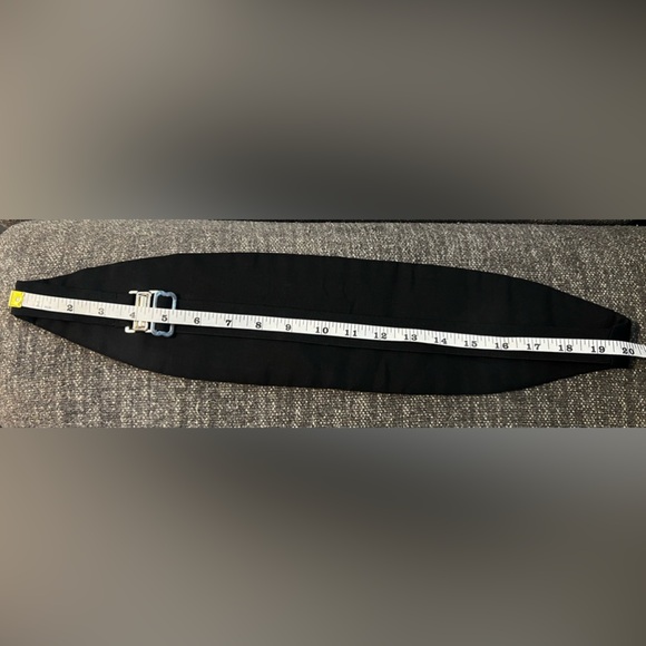 Men’s Lustre Satin Adjustable Black Cummerbund - Picture 10 of 10